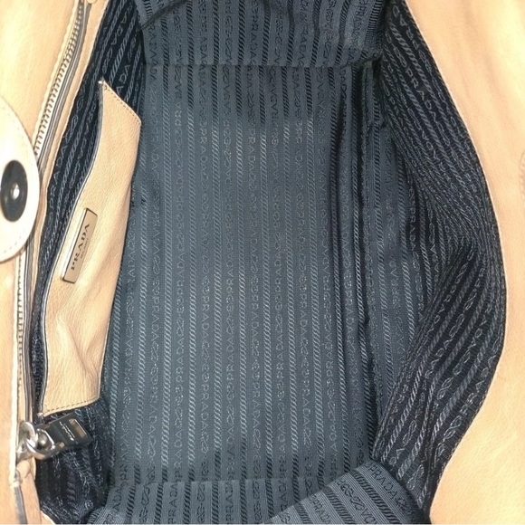 Prada Milano 2 Way Zipper Leather Shoulder Bag Brown - Picture 7 of 8